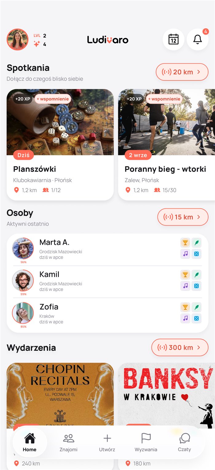 Ludivaro home screen